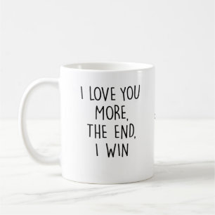Taza De Café Tipografía contemporánea Te amo más