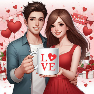 Taza De Café Tipografía de amor eterno