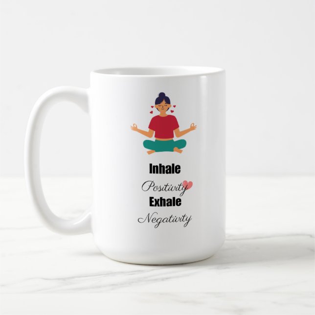 Taza De Café Tipografía de citas positivas (Izquierda)