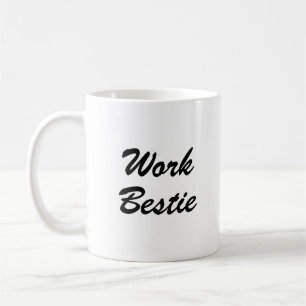 Taza De Café Tipografía de Coffee Mug de Coworker de Work Besti