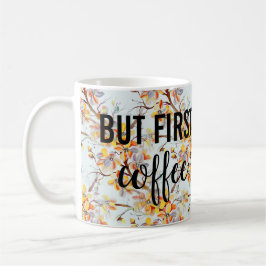 Taza De Café Tipografía de flores de cerezo sakura japonesa