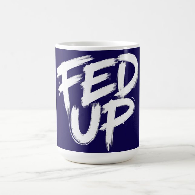Taza De Café Tipografía de grafiti harta (Centro)