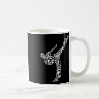 Taza De Café Tipografía de Karate - Autodidacta entrenadora de