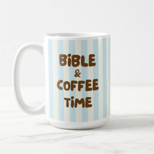 Taza De Café Tipografía de Letra de Café Cristiano Marrón Acoge