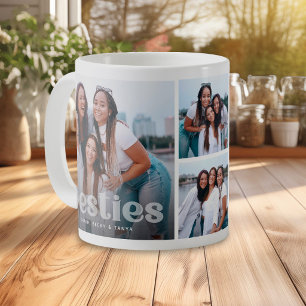 Taza De Café Tipografía de moda para recuerdo de 4 fotos de Bes
