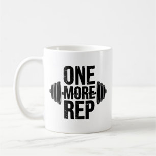Taza De Café Tipografía de motivación para gimnasio duro «Una r