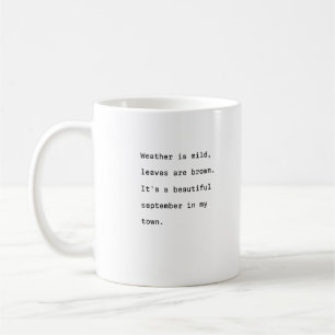 Taza De Café Tipografía de tazón de café de septiembre tiempo p