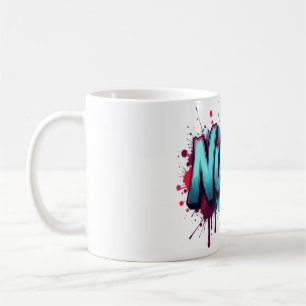 Taza De Café Tipografía de una enfermera sobre un colorido salp