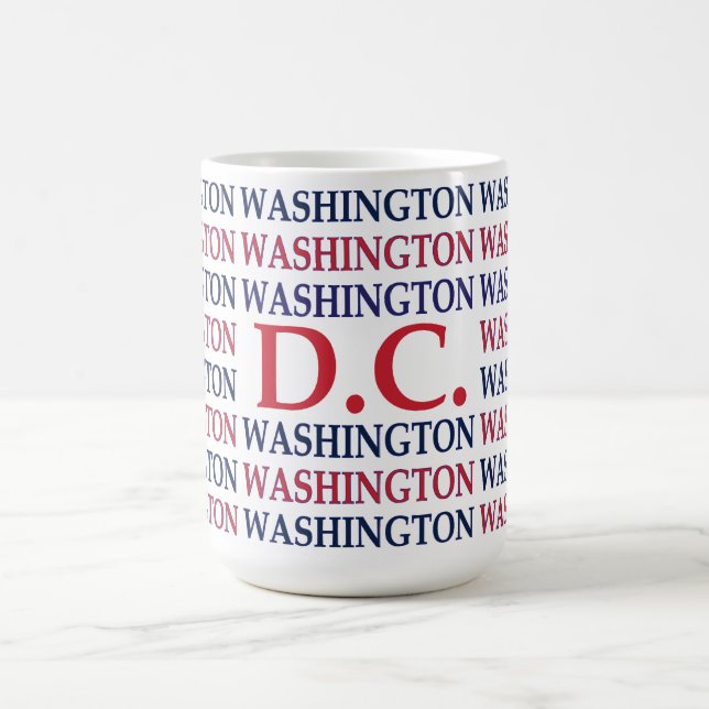 Taza De Café Tipografía de Washington DC (Centro)