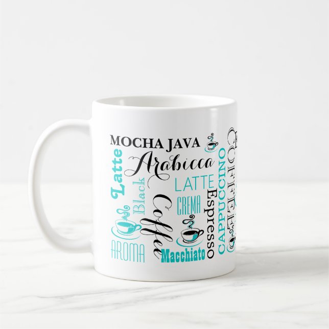 Taza De Café Tipografía del café moderna (Izquierda)