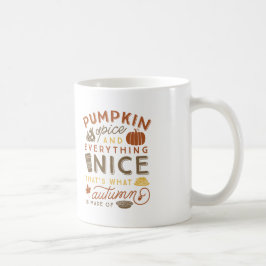 Taza De Café Típografía del café otoñal de las especias de cala
