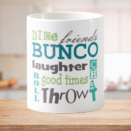 Taza De Café Tipografía del jugador Bunco