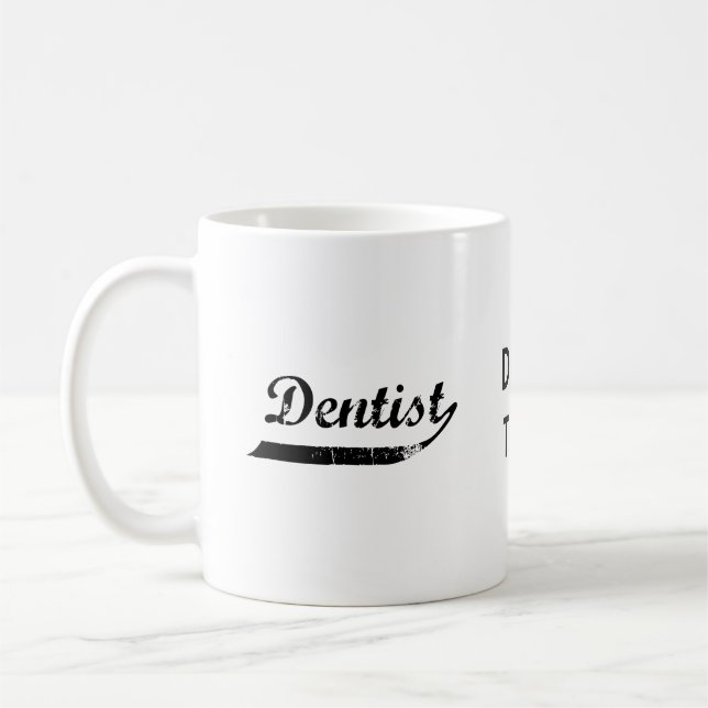 Taza De Café Tipografía dentista (Izquierda)