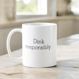 Taza De Café Tipografía divertida de bolas de póleo simple Mini