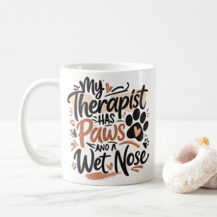 Taza De Café Tipografía divertida para amantes de perros cita d
