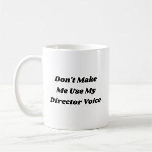 Taza De Café Tipografía Divertida Teatro Amante Director