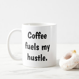 Taza De Café Tipografía Gráfica de Café con Tinta Negra Minimal