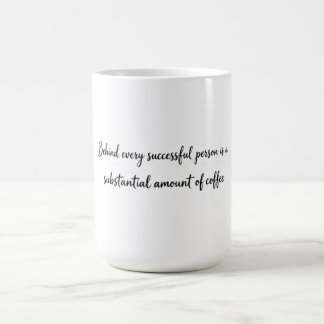 Taza De Café Tipografía Gráfica de Café con Tinta Negra Minimal