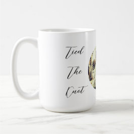 Taza De Café Tipografía Ligada Al Nombre De Pareja De Knot Mug
