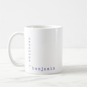 Taza De Café Tipografía minimalista de máquina de escribir Esqu