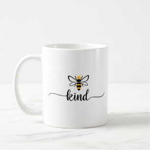 Taza De Café Tipografía minimalista moderna de abeja amable