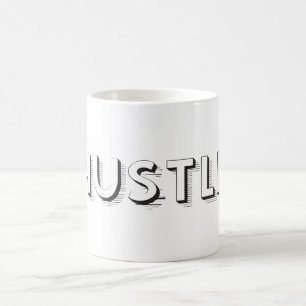 Taza De Café Tipografía moderna de Hustle