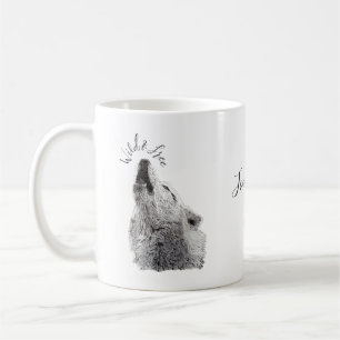 Taza De Café Tipografía moderna de la frase Wild & Free Aulland
