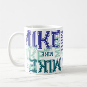 Taza De Café Tipografía moderna de nombre corto de 4 letras