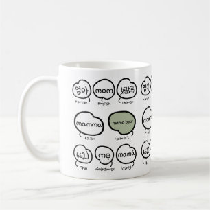 Taza De Café Tipografía moderna manuscrita de mamá linda