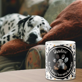 Taza De Café Tipografía moderna mascota Personalizado de perro 