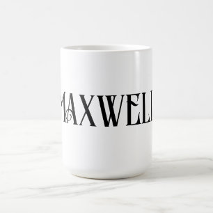 Taza De Café Tipografía Moderna Negrita Nombre de Familia Prime
