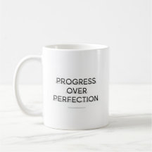 Tipografía moderna progreso sobre texto de perfecc