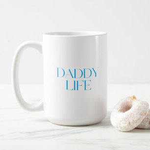 Taza De Café Tipografía Moderna y Clásica Daddy Life Clásico