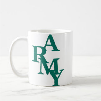 Taza De Café Tipografía Negrita Apilada Diseño Minimalista del 