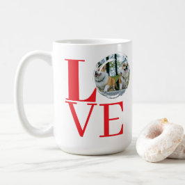 Taza De Café Tipografía Negrita con Marco de Foto Personalizabl