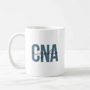 Taza De Café Tipografía Negrita de Nombre Personalizado de ENA