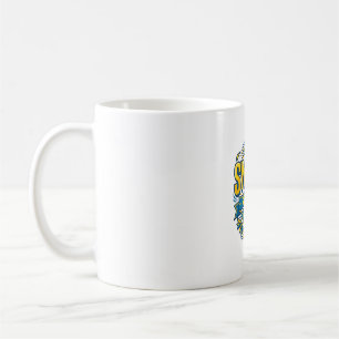 Taza De Café Tipografía Negrita de País de Fútbol de Suecia 202