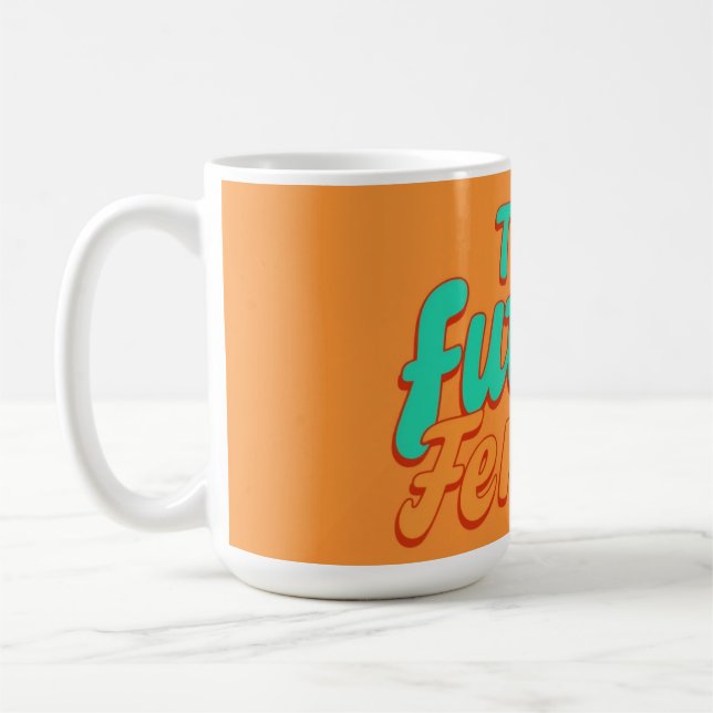 Taza De Café Tipografía Personalizada Mujer Empoderada (Izquierda)