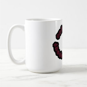 Taza De Café Tipografía repetida por motivos de café