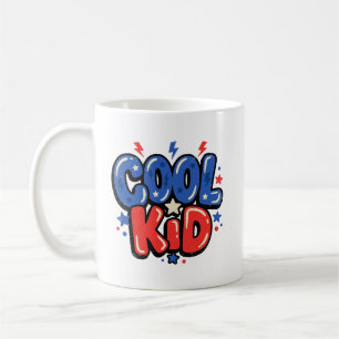 Taza De Café Tipografía Retro Burbuja Chico Genial
