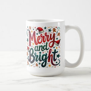Taza De Café Tipografía retro colorida mora y brillante