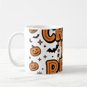 Taza De Café Tipografía Retro de Halloween Creep It Real