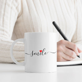 Taza De Café Tipografía sonriente