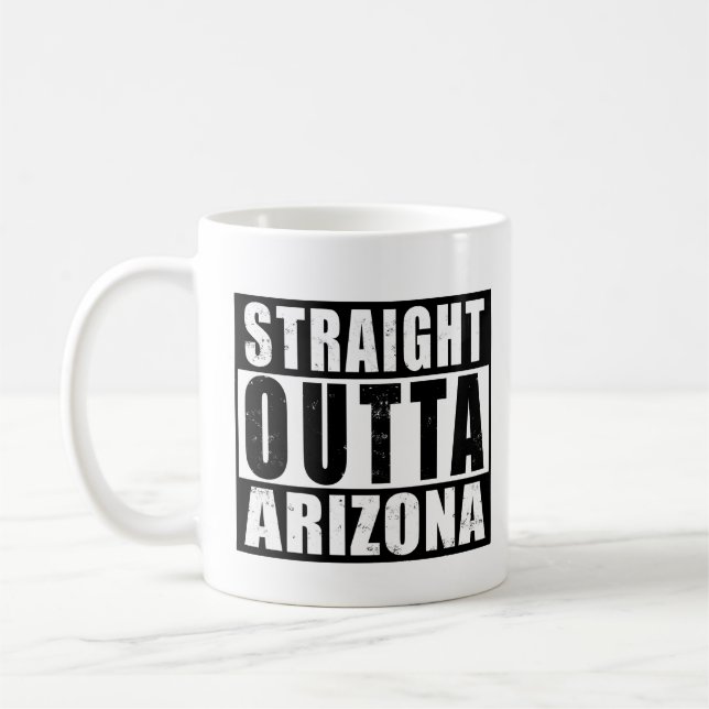 Taza De Café Tipografía urbana de Outta Arizona (Izquierda)