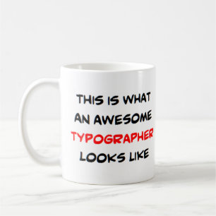 Taza De Café tipógrafo, impresionante