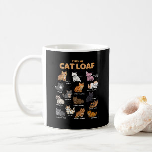 Taza De Café Tipos de amor al gato por el gato por el pan lindo