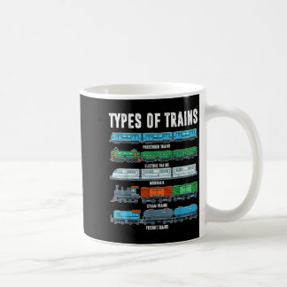 Taza De Café Tipos de trenes Shirt Toddler Boy Locomotora Son B