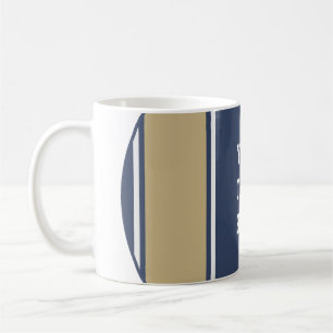 Taza De Café TIRA DEPORTIVA - Gris azul beige + tu texto