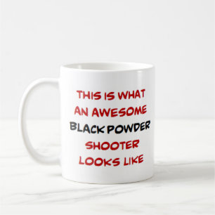 Taza De Café tirador negro de pólvora, impresionante