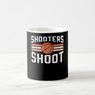 Taza De Café Tiradores Disparan Pelota Diseño de Baloncesto